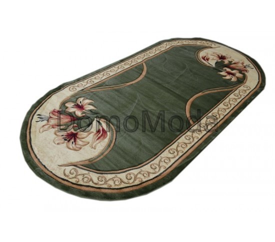 Синтетичний килим Hand Carving 0613 d.green-cream - Висока якість за найкращою ціною в Україні зображення 9.